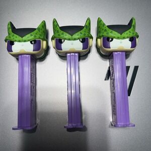 2020 Funko POP PEZ Dragon Ball‎ Z Cell Lot of 3 Purple Stem Anime Collectible